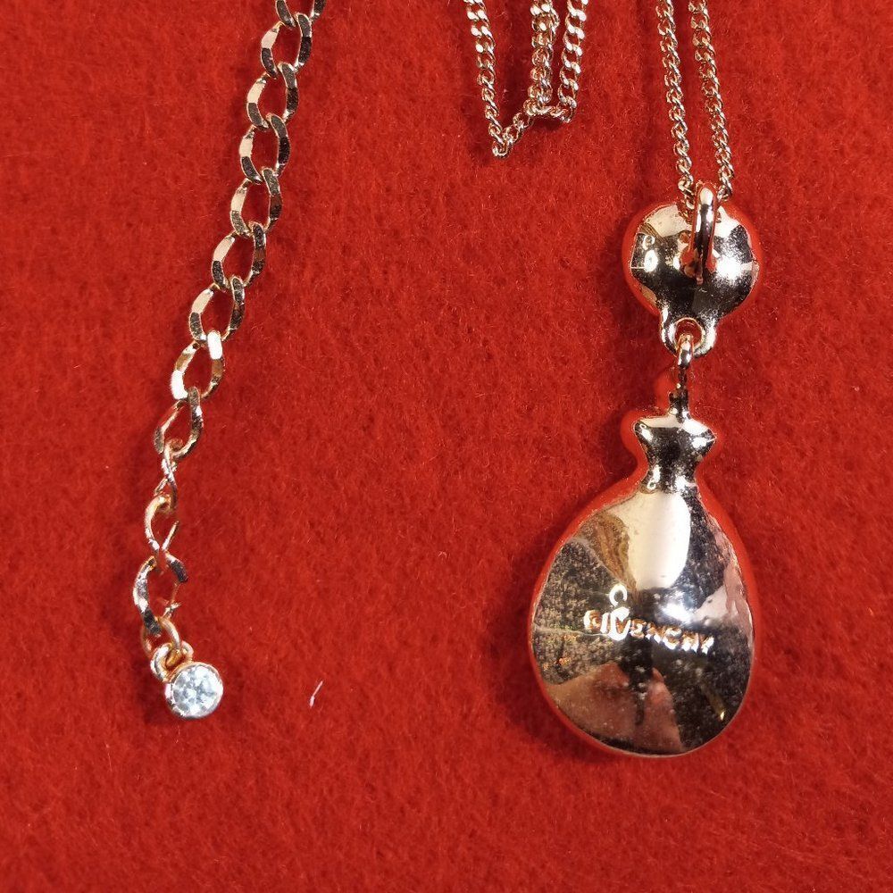 Givenchy Crystal Element With Double Drop Necklac… - image 8